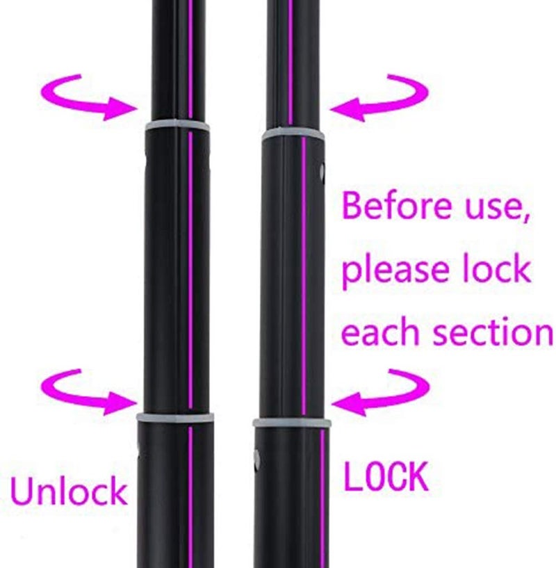 AMYESE Interactive Dog Toys - Extendable Flirt Pole with 2pcs Braided Rope Tugs for Dog Outdoor Entertainment, Train and Exercise, Blue, Size L - Image 2